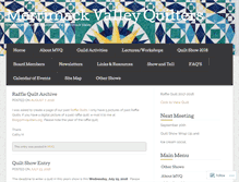 Tablet Screenshot of mvquilters.org